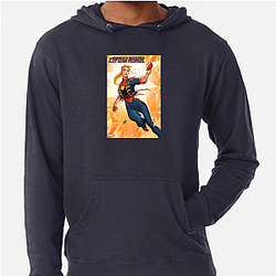 Captain Marvel Fan Art Captain Marvel Hoodies