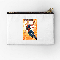 Captain Marvel Fan Art Captain Marvel Zipper Pouches