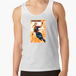 Captain Marvel Fan Art Captain Marvel Tank Tops