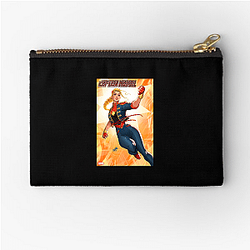 Captain Marvel Fan Art Captain Marvel Zipper Pouches