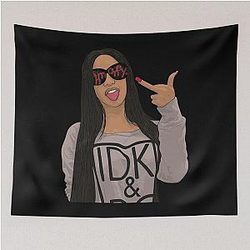 Art Cardi B Tapestry