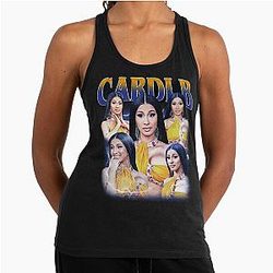 Art Cardi B Racerback Tank Top