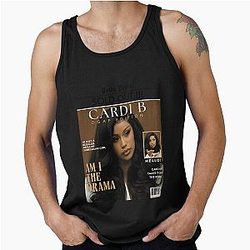 Cardi B Magazine Cover Hip Hop Tank Top