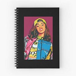 Art Cardi B Spiral Notebook