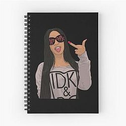Art Cardi B Spiral Notebook