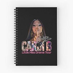 Retro Cardi B Drama Tour Spiral Notebook