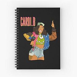 Art Cardi B Spiral Notebook