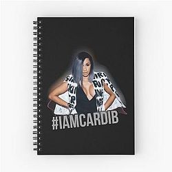 Art Cardi B Spiral Notebook