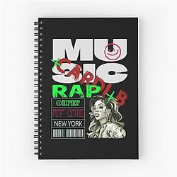 Art Cardi B Spiral Notebook