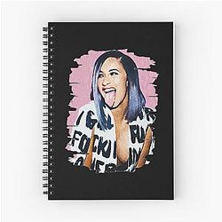 Art Cardi B Spiral Notebook
