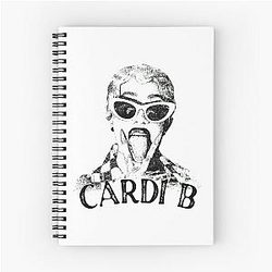 Art Cardi B Spiral Notebook