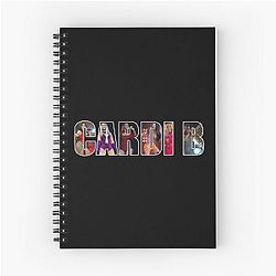 Art Cardi B Spiral Notebook