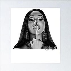 Vintage Cardi B Little Miss Drama Tour Cardi B Poster