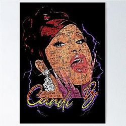 Cardi B 90s Poster