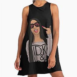 Art Cardi B A Line Dress