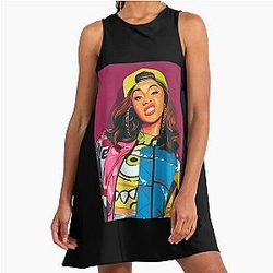 Art Cardi B A Line Dress