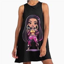 Art Cardi B A Line Dress