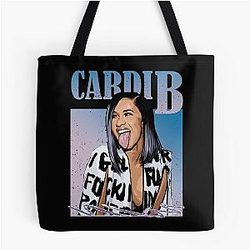 Art Cardi B All Over Print Tote Bag
