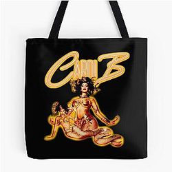 Art Cardi B Over Print Tote Bag