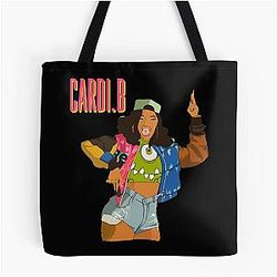 Art Cardi B All Over Print Tote Bag