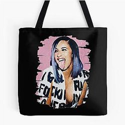 Art Cardi B All Over Print Tote Bag