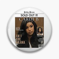 Cardi B Magazine Cover Hip Hop Pin