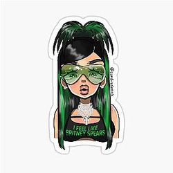 Cardi B - Put It On The Floor Again Hair Sticker