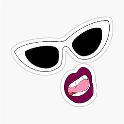 Cardi B Glossy Sticker