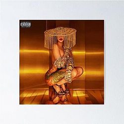 Money Cardi B Yellow Poster