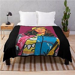 Art Cardi B Throw Blanket