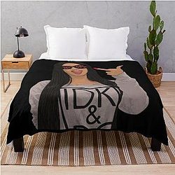 Art Cardi B Throw Blanket