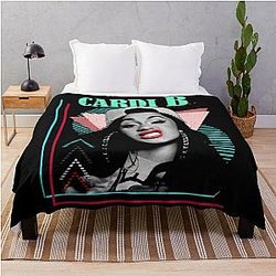 Art Cardi B Throw Blanket