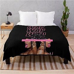 Art Cardi B Throw Blanket