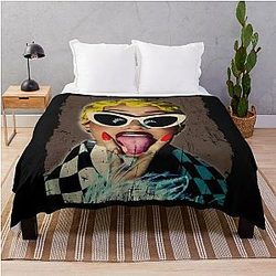 Art Cardi B Throw Blanket