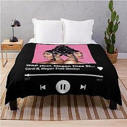 Art Cardi B Throw Blanket
