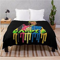 Art Cardi B Throw Blanket