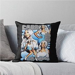Art Cardi B Throw Pillow