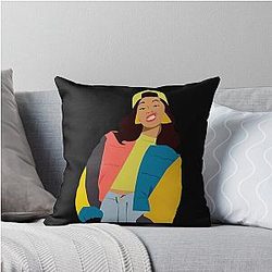 Art Cardi B Throw Pillow