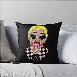 Art Cardi B Throw Pillow