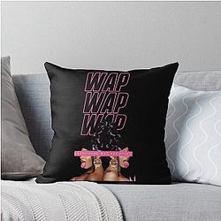 Art Cardi B Throw Pillow