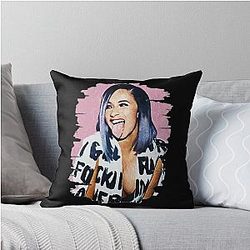 Art Cardi B Throw Pillow