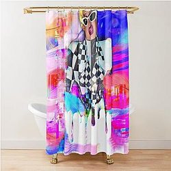 Cardi B Invasion Artwork Shower Curtain