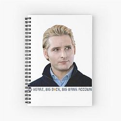 Big Heart Dr Carlisle Cullen Sticker Notebook