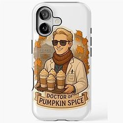 Doctor of Pumpkin Spice - Carlisle Cullen Fall Sticker iPhone Tough Case