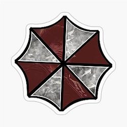 Carlos Oliveira Resident Evil 2 Umbrella Red Sticker