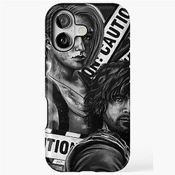 Jill Valentine and Carlos Oliveira in Charcoal iPhone Tough Case