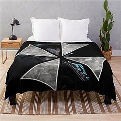 Carlos Oliveira Resident Evil 2 Umbrella Logo Throw Blanket