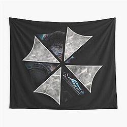 Carlos Oliveira Resident Evil 2 Umbrella Logo Tapestry