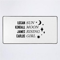 Big Time Rush Astrology Chart- Carlos Edition Desk Mat