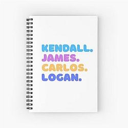 Kendall James Carlos Logan Spiral Notebook